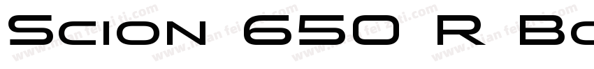 Scion 650 R Bold字体转换